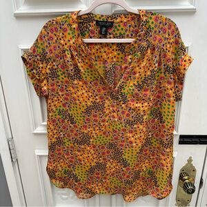 Rachel Zoe - Yellow Floral Blouse - Medium